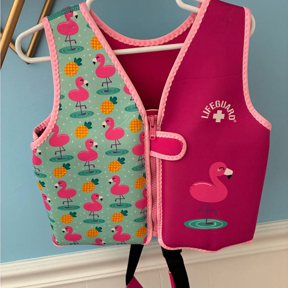 Pink Flamingo Kids Life Vest